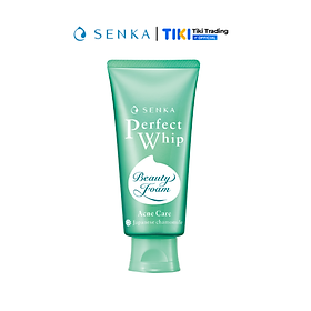 Hình ảnh Sữa rửa mặt hỗ trợ trị mụn Senka Perfect Whip Acne Care 100g