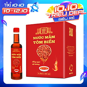 Nước mắm tôm biển Làng Chài Xưa 525ml chai Hồng Ngọc Đại Dương 300 năm