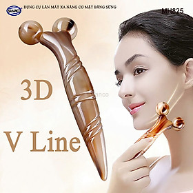 Hình ảnh Dụng cụ lăn 3D - V Line massage nâng cơ mặt và body bằng sừng (MH825) day ấn huyệt, làm đẹp da - chăm sóc sức khỏe - HAHANCO