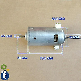 Mua Motor 795 12-24V 7800-16000rpm 2 Vòng Bi Chổi Than Rời