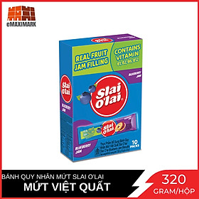 Bánh Quy Nhân Mứt Việt Quất Slai O’Lai Hộp 320g (10 gói x 32g)