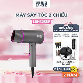 Máy sấy tóc Lebenlang LBH3088 (2100W) của Đức, kiểu gấp gọn, chống xơ rối tóc - hàng chính hãng