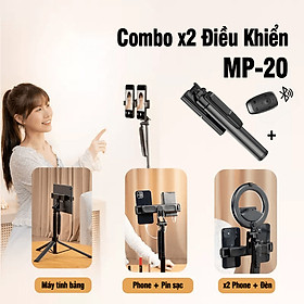 Mua Cây quay điện thoại  livestream  tik tok  video đôi MP-20  gậy selfie tự sướng gấp gọn  máy tính bảng  học tập online  hàng chính hãng