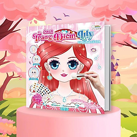 Sách - Trang Điểm Lily - Công Chúa Cổ Tích - Tô Màu Và Bóc Dán Hơn 100+ Stickers Xinh Đẹp Cho Bé Gái - Megabook
