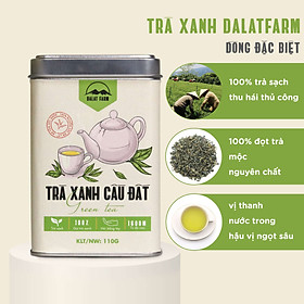 Trà Xanh Cầu Đất Dalat Farm - Hộp 110Gr