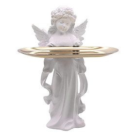 Angel Statue Vanity Tray Jewelry Organizer Dresser Storage Decor
