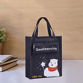 Cute Kids Tote Bag Heavy Duty Handbag Shopping Bag Daily Groceries Bags Top Handle Oxford Cloth for Kids Casual Travel Kindergarten Outdoor