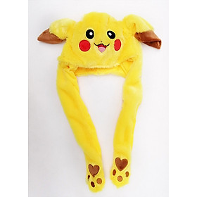 Mũ pikachu tai giật theo nhạc