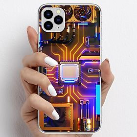 Ốp lưng cho iPhone 11 Pro, iPhone 11 Promax nhựa TPU mẫu Chip CPU máy tính