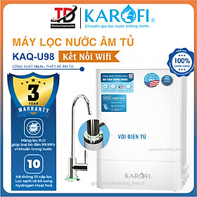 Mua Máy Lọc Nước Để Gầm Karofi KAQ-U98  Vòi Led Điện Tử  Kết Nối Wifi  10 Lõi Cao Cấp  Hàng Chính Hãng