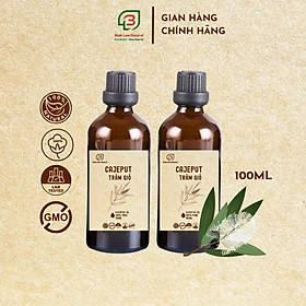 Combo 02 Tinh dầu tràm gió nguyên chất giữ ấm cho bé, kháng khuẩn, đuổi muỗi Bình Lam Natural 100ml