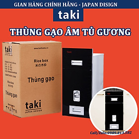 Mua Tủ Đựng Gạo  Tủ Gạo Thông Minh  Thùng Gạo Thông Minh TAKI Tủ Bếp Màu Đen - Có Thợ Lắp Đặt