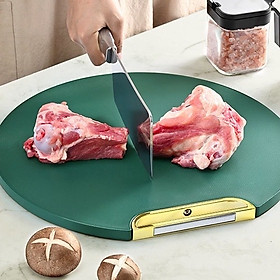 Mua Thớt xanh   thớt nhựa tròn   kháng khuẩn có tay cầm  thiết kế  các đường gân giúp không để lại vết cắt   chống mốc   chống trơn trượt   xoay 360 độ dễ dàng vệ sinh  vô cùng tiện lợi