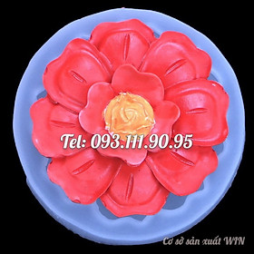 Mua Khuôn silicon làm bánh  rau câu  khuôn trung thu hoa cánh tiên 2 tầng - Mã số 1067