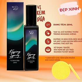 Kissing Spray vị Kem Dừa LOLI & THE WOLF, Tặng Kèm Mút Rửa Mặt (chai 20ml)