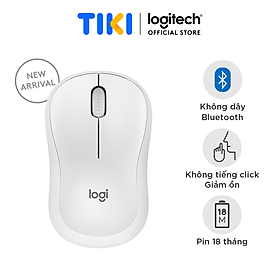 Chuột không dây Logitech M240 Silent Bluetooth - Hàng chính hãng - Màu trắng