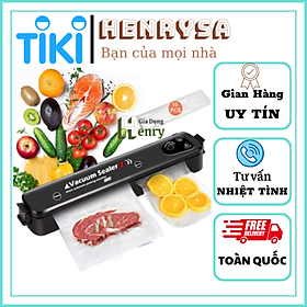 Máy Hút Chân Không Kèm Hàn Miệng Túi Vacuum Sealer Bảo Quản Thực Phẩm Tiện Lợi Tặng Kèm Túi Hút - Hàng chính hãng