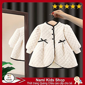 Áo khoác dáng dài phong cách Hàn Quốc hàng cao cấp cho bé gái