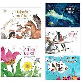 Combo 5 cuốn Khoa Học Chẳng Khó : Theo Đàn Chim Di Trú + Thuần Hóa Những Chú Ngựa + Những Ngôi Sao Kỳ Vĩ + Những Loài Cây Ra Hoa + Giọt Nước Chạy Vòng Quanh ( Tặng kèm Bookmark Happy Life)