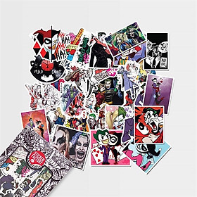 Joker & Harley Quinn - Set 30 sticker hình dán