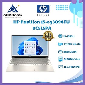 Laptop HP Pavilion 15-eg3094TU 8C5L5PA (Core i5-1335U | 8GB | 512GB | Intel Iris Xe | 15.6 inch FHD | Windows 11) - Hàng Chính Hãng