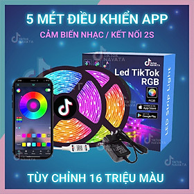 Mua Đèn led tiktok 5M mix đổi màu RGB Quay video cuốn hút Triệu view Đèn trang trí phòng ngủ bàn làm việc
