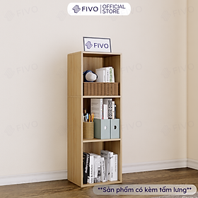 Mua Kệ Sách Tổ Ong Vân Gỗ FIVO FB01  Có Tấm Lưng Dày Dặn  Đa Năng Dùng Để Làm Giá Sách  Kệ Giày  Kệ Tivi  Tủ Đầu Giường - Hàng Chính Hãng