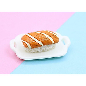Mô hình thức ăn sushi 3cm phụ kiện trang trí nhà búp bê quà tặng trang trí