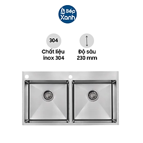 Mua Chậu Rửa Chén Carysil VN-N200 (IC-8650) - Inox 304 - Hàng Chính Hãng