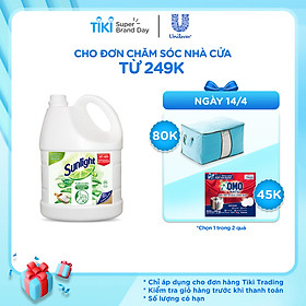 Nước Rửa Chén Sunlight Thiên Nhiên Muối Khoáng Và Lô Hội (3.6 kg) - Mới