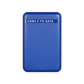 Hộp đựng HDD 2,5 inch Bộ chuyển đổi USB3.0 sang SATA (Màu xanh lam)