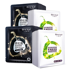 Set Mặt Nạ One Leaf (20 cái): Nấm Truffle Đen (10 Cái) + Fresh Extravagant (10 Cái)