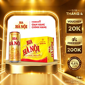 Bia Hà Nội - Thùng 24 lon 330ml - Phiên bản lon cao