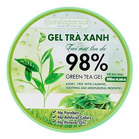 Combo 2 Gel Trà Xanh Tươi Mát Làn Da Milaganics (300ml / Hộp)