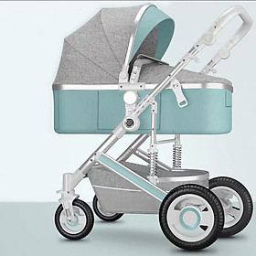 Xe đẩy em bé, xe đẩy trẻ sơ sinh 2 chiều 3 tư thế có giảm xóc nôi tháo rời