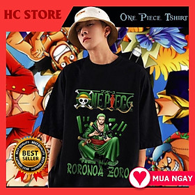 áo thun one piece zoro anime UNISEX form rộng tay lỡ cực chất