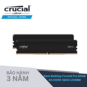 Mua Ram PC Crucial PRO KIT 5600MHz 64GB Kit (2x32GB) CL46 - CP2K32G56C46U5 - HÀNG CHÍNH HÃNG