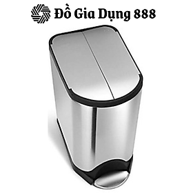 Mua Thùng Rác SimpleHuman Mở 2 Cánh  Dung Tích 10L  Thùng Rác Để Trong Bếp  Trong Nhà  Chất Liệu Inox  Chống Bám Vân Tay