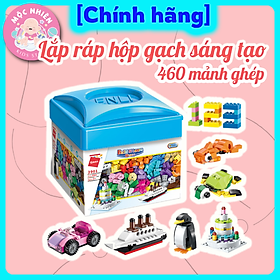 Hộp xếp hình lắp ráp sáng tạo 460 chi tiết Qman 2901