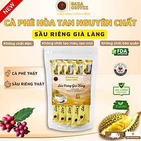 Cà phê hòa tan sầu riêng Già Làng Baka - Cà phê đậm & sầu riêng béo thơm - Nhân đôi hương vị đặc sản Gia Lai