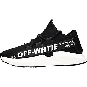 Giày Sneaker Nam Siêu Nhẹ Gnnew06 - Đen sọc đen