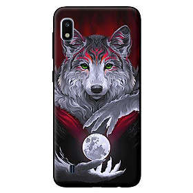 Ốp lưng in cho Samsung Galaxy A10 mẫu Soi Mặt Trăng - Hàng chính hãng