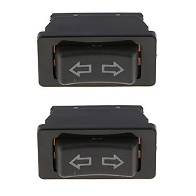 2X Auto Car 2 Rows Electric Power Window Master Control Switch Red Led Light