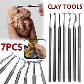 7Pc Polymer Clay Tools Modelling Sculpting Tool Pottery Models Art Projects Set