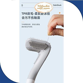 Mua Chổi cọ toilet thông minh silicon cọ chà vệ sinh sạch mọi ngóc ngách bồn cầu  nhà tắm - Cây chà toilet  chà nhà tắm