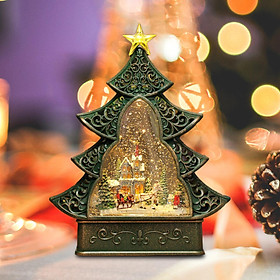 Portable Christmas Tree Music Box Rotatable Toy for Decor Girls Gift