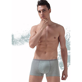 Quần lót lưới boxer nam lỗ thoáng quần sịp lưới vải thoáng mát