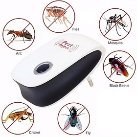 Mua Combo 2 Máy đuổi côn trùng bằng sóng siêu âm.Máy đuổi ruồi muỗi. Máy đuổi chuột  đuổi muỗi  thiết bị đuổi côn trùng Pest Reject Đèn Bắt Muỗi Máy Đuổi