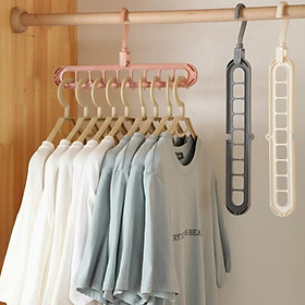 Mua Móc treo quần áo 9 lỗ đa năng thông minh   thanh treo đồ 9 lỗ tiết kiệm diện tích   đồ gia dụng tiện ích
