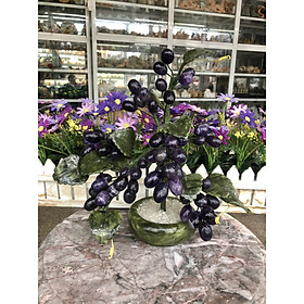 Mua Cây nho phong thủy đá thạch anh tím - Cao 26 cm